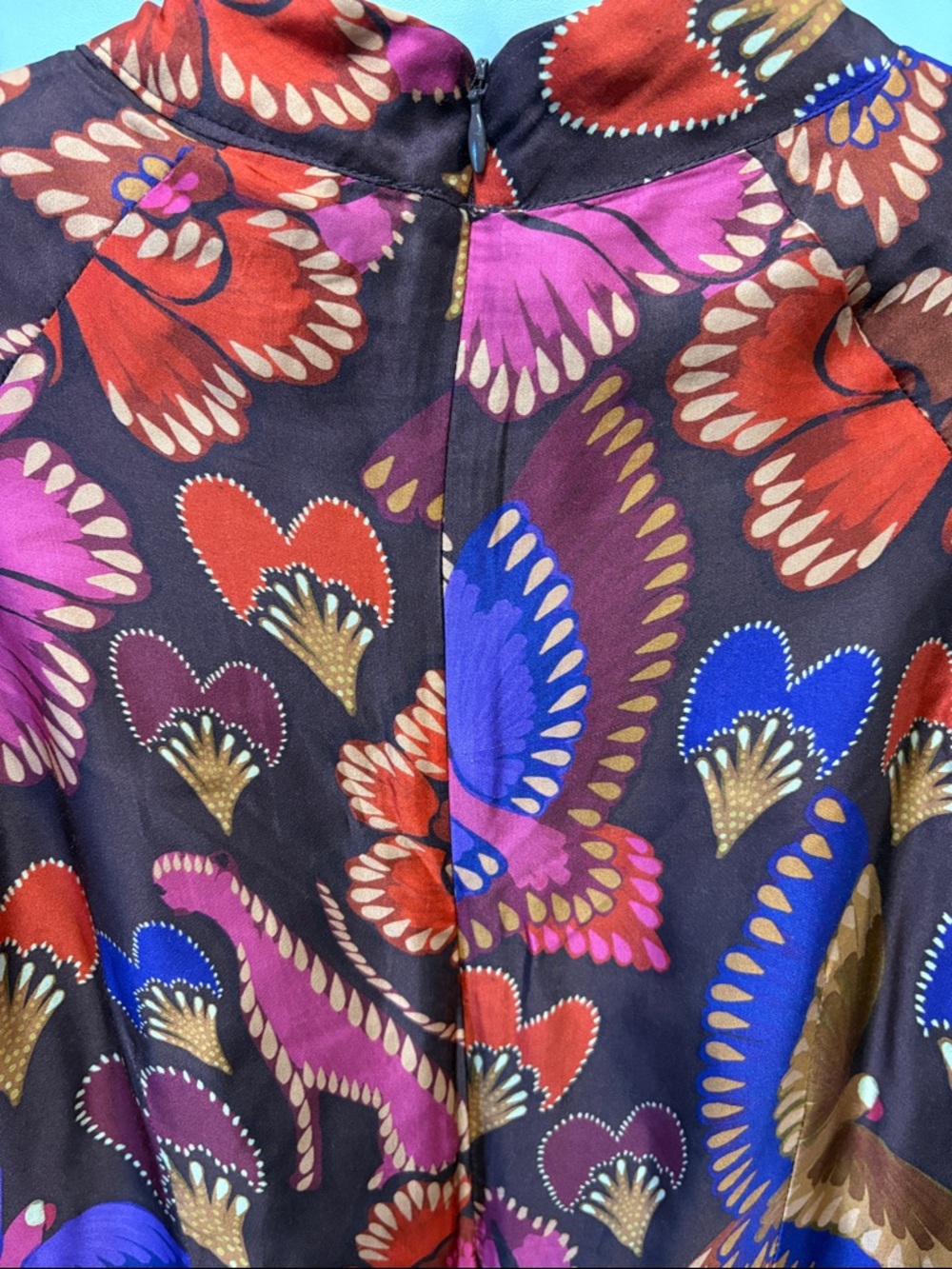 FARM Rio Flora High-Neck Mini Dress - Picture 8 of 11